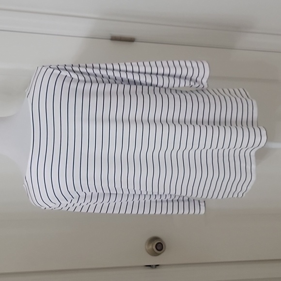 a new day Size XXL Black White Striped Long Sleeve Scoop Neck Shirt, EUC - Picture 4 of 11